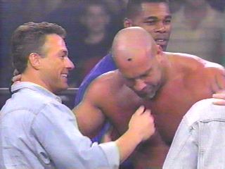 Van Damme Gets In The WCW Ring With Goldberg 